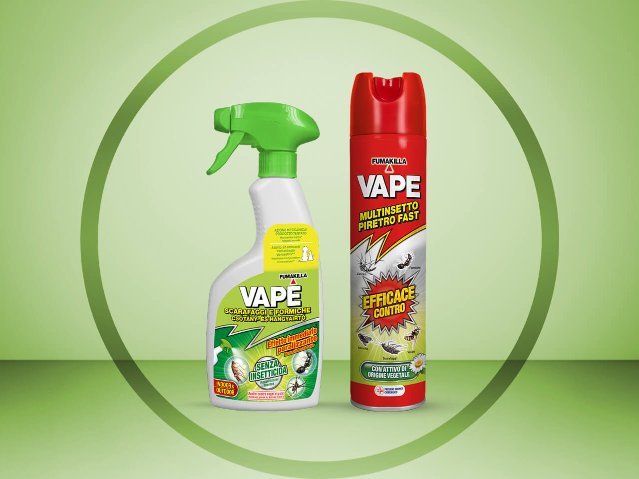 Multinsetto Piretro Fast﻿ e Trigger Scarafaggi e Formiche﻿