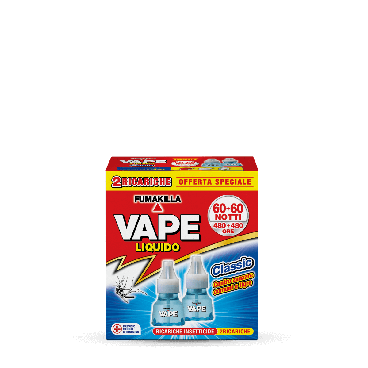 Vape Ricarica Liquida Classic 60 + 60 Notti